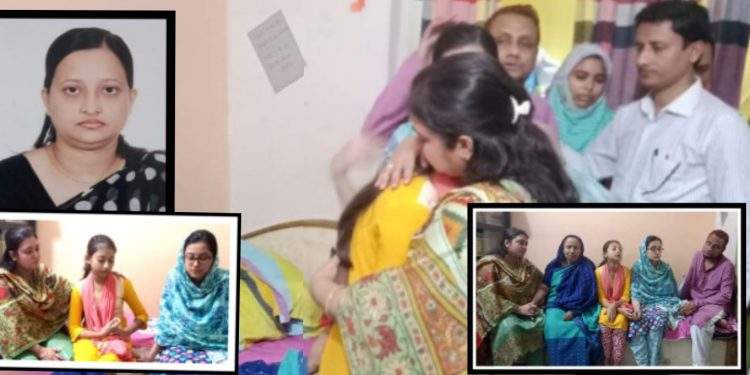 শিক্ষিকা মায়ের মৃত্যুতে শোকার্ত দুই কন্যাসহ পুরো পরিবার