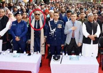 এবার রাষ্ট্রীয় প্রোগ্রামে ডিসি-এসপির পাশে রাজাকারপুত্র !