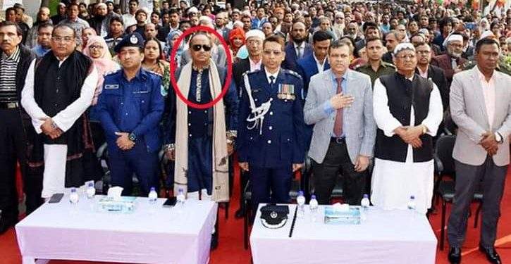 এবার রাষ্ট্রীয় প্রোগ্রামে ডিসি-এসপির পাশে রাজাকারপুত্র !