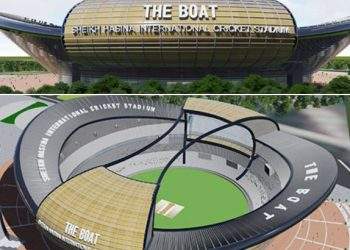 রূপগঞ্জে নৌকার আদলে নির্মিত হচ্ছে নতুন স্টেডিয়াম