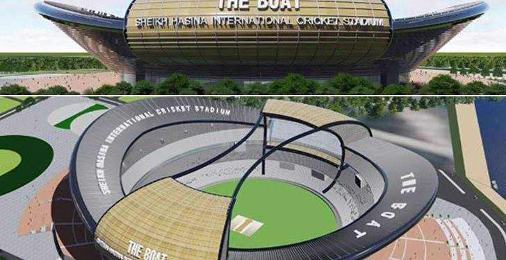 রূপগঞ্জে নৌকার আদলে নির্মিত হচ্ছে নতুন স্টেডিয়াম