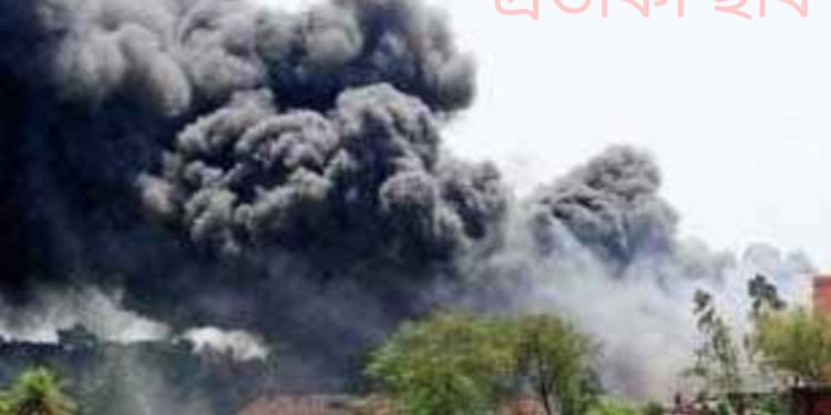 সোনারগাঁয়ে কারখানার কালো ধোঁয়ায় জনজীবন সংকটাপন্ন