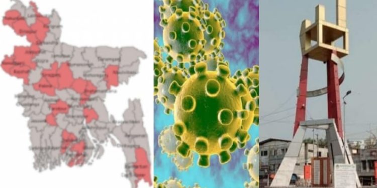 নারায়ণগঞ্জ থেকে ছড়িয়েছে ২১ জেলায়, করোনার ৫৭ জেলা