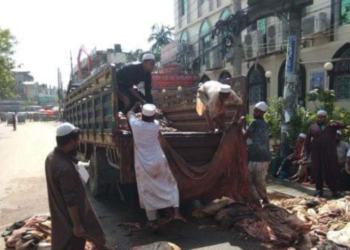 নারায়ণগঞ্জে গরুর চামড়া ২৫০ টাকা, ছাগলের টা কিনছেন না কেউ