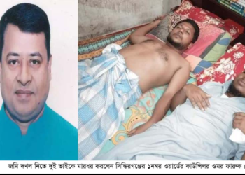 কাউন্সিলর ফারুকের নেতৃত্বে জমি দখল নিতে হামলা, ২ ভাই আহত