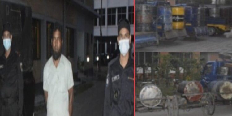 সিদ্ধিরগঞ্জে চোরাই তেলসহ শাহজাহান গ্রেফতার, অনেকেই অধরা