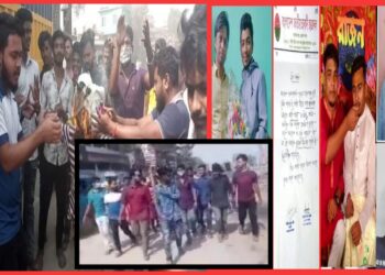 এবার ছাত্রদল সভাপতি রণির কুশপুত্তলিকা দাহ, বিক্ষোভ