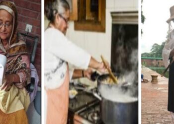 এবার প্রধানমন্ত্রীর সেলাই ও মাছ ধরার ছবি ভাইরাল