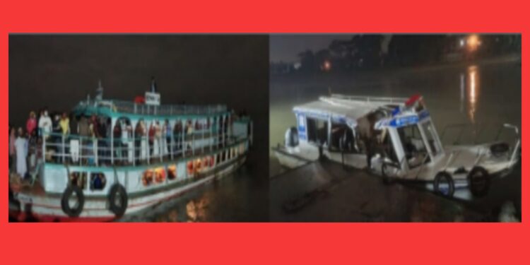 নারায়ণগঞ্জমুখী লঞ্চের ধাক্কায় ৬ নৌ পুলিশ আহত