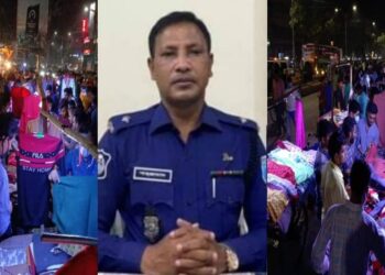 ‘নতুন ওসিরে তইলে কি কমু !’ এটি মেলা নয়. ফুটপাত