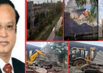 হাজী সেলিমের কালো থাবা থেকে না.গঞ্জের ১৪ বিঘা জমি উদ্ধার