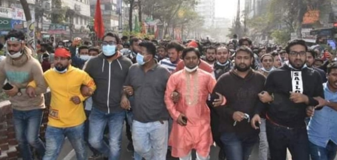 নারায়ণগঞ্জে বিজয় দিবসে জেলা ছাত্রদলের শ্রদ্ধাঞ্জলী