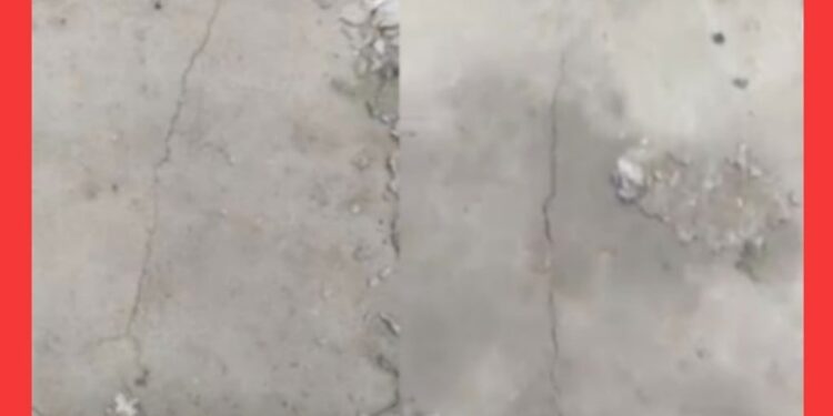 ১৫ দিনের মধ্যেই কোটি টাকার সড়কে ফাটল