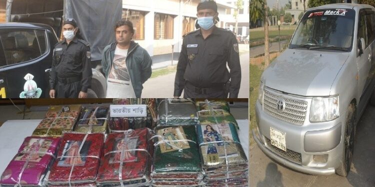 কুমিল্লার ১৫ সিন্ডিকেট সক্রিয় ! ট্রানজিট টেস্টে শাড়িসহ গ্রেফতার ১