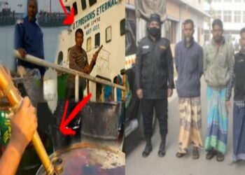 শীতলক্ষ্যায় চোরাই তেলের রমরমা কারবার ! গ্রেফতার ৪