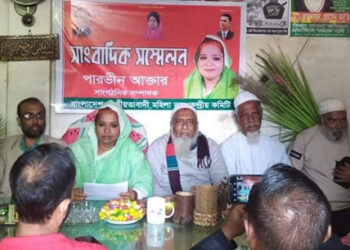 আড়াইহাজারে ধানের শীষ নিয়ে প্রার্থী ঘোষণা পারভীনের