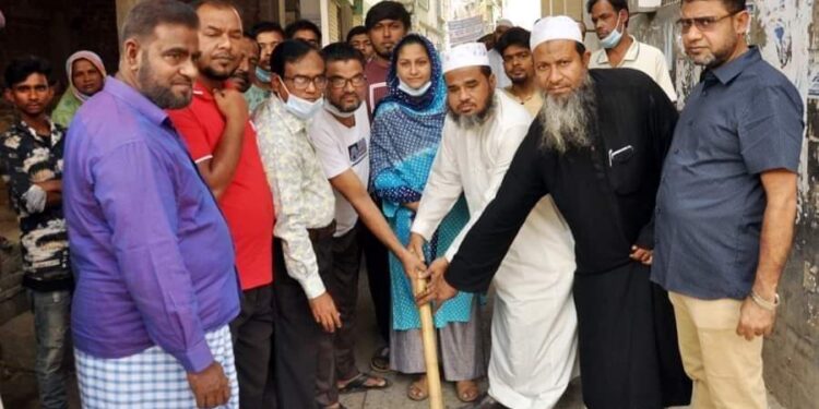 শহরে উন্নয়ণমূলক কাজের উদ্বোধন