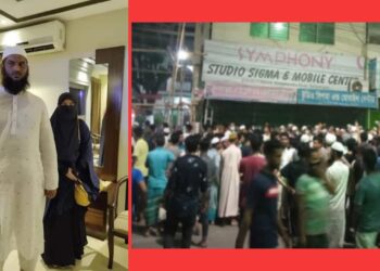 ‘ছাত্রীলীগের দুই গালে, জুতা মারো তালে তালে !’ হেফাজত