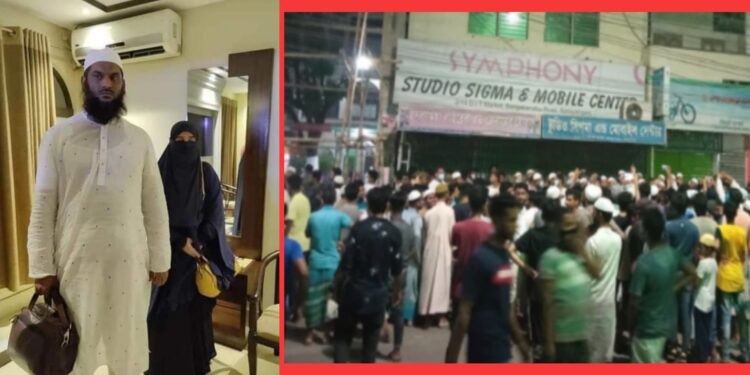 ‘ছাত্রীলীগের দুই গালে, জুতা মারো তালে তালে !’ হেফাজত