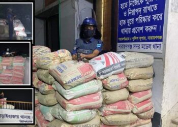 নারায়ণগঞ্জের থানা-ফাঁড়িতে নিরাপত্তায় এলএমজি চৌকি স্থাপন