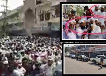 আইন না মেনে প্রশাসনকে বৃদ্ধাঙ্গুলি দেখিয়ে হেফাজতের সমাবেশ !