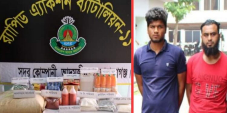 এবার সিদ্ধিরগঞ্জে র্যাবের অভিযানে ভেজাল কারবারী গ্রেপ্তার