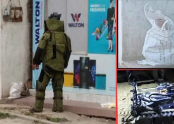 সিদ্ধিরগঞ্জে ট্রাফিক বক্সের সামনে বোমা, নিষ্ক্রিয়ে পুলিশ