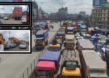 সোনারগাঁয়ের মহাসড়কে ১৭ কিলোমিটার যানজট