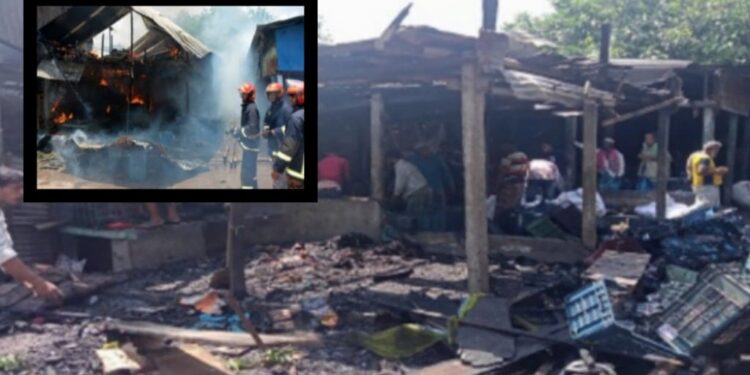 নারায়ণগঞ্জে ফলের আড়তে আগুণ