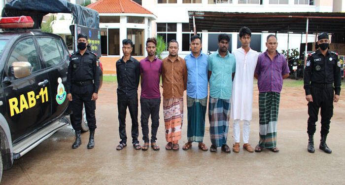 অজ্ঞান পার্টি ৭ জন দূর্ধর্ষ অপরাধী গ্রেফতার