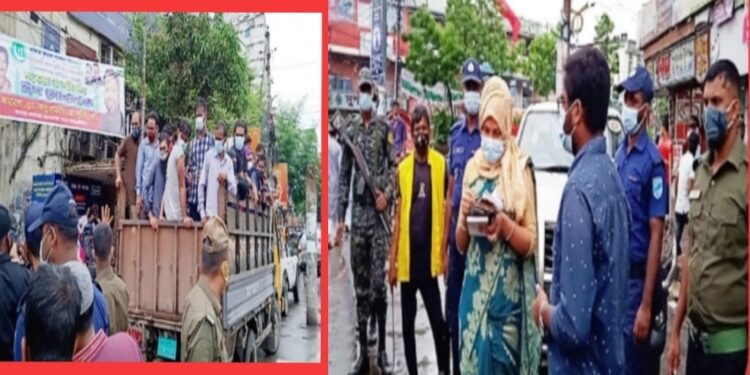 নারায়ণগঞ্জে ট্রাকে যাত্রী, ড্রাইভারের জরিমানা