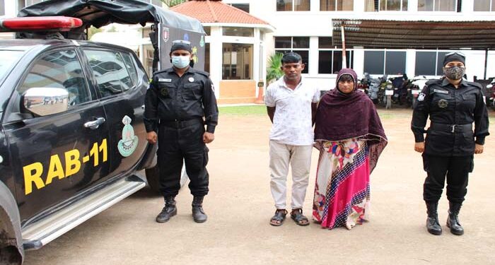 পেটের ভেতর ইয়াবার গোডাউন, শারমিন-সোহাগ আটক