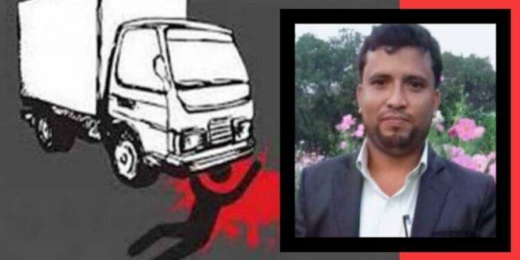 সোনারগাঁয়ে কভার্ডভ্যান চাপায় আমির নিহত