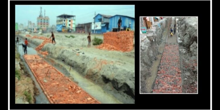 লিংক রোড উন্নীতকরণ কাজে চরম অনিয়মের অভিযোগ