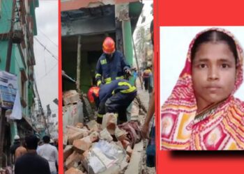 দেয়াল চাপায় প্রাণ গেলো মায়ের, কাতরাচ্ছে মেয়ে