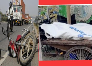 বেপরোয়া হোন্ডার ধাক্কায় শ্রমিকের মৃত্যু