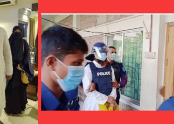 নারায়ণগঞ্জ আদালতে মুখোমুখি মামুনুল – ঝর্ণা