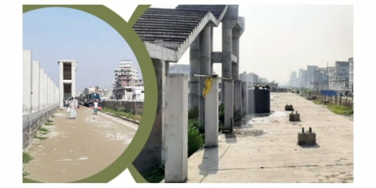 ভুলে ধুঁকছে না’গঞ্জ ডুয়েলগেজ রেললাইনের কাজ