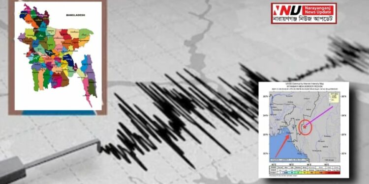 নারায়ণগঞ্জসহ দেশের বিভিন্ন স্থানে ভূমিকম্প