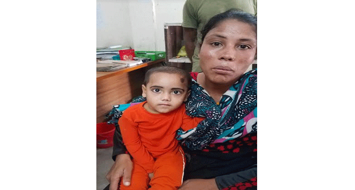 ১৩ দিন পর শিশু সানজিদা মায়ের কোলে !