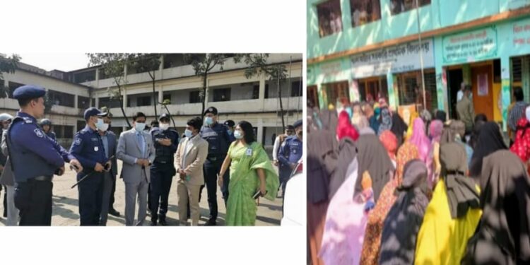 সোনারগাঁয়ে ডিসি এসপি, চলছে ভোট গ্রহণ