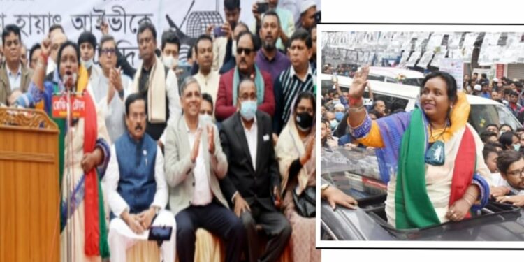 নৌকা নৌকা স্লোগানে উৎসবের নগরী নারায়ণগঞ্জ