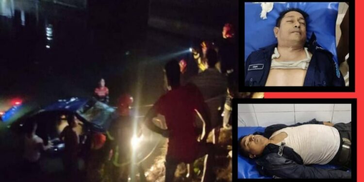 সোনারগাঁয়ে পুলিশের পিকআপ পুকুরে, ২ এসআই নিহত