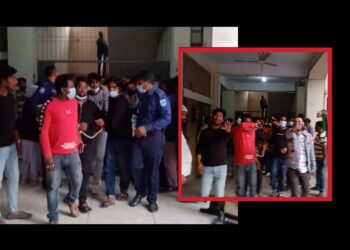 পত্রিকা অফিসে তান্ডব : ৮ সন্ত্রাসী রিমান্ডে