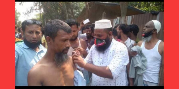 ‘দেখে দেখে শিখে’ টিকা পুশ করেছেন কাউন্সিলর