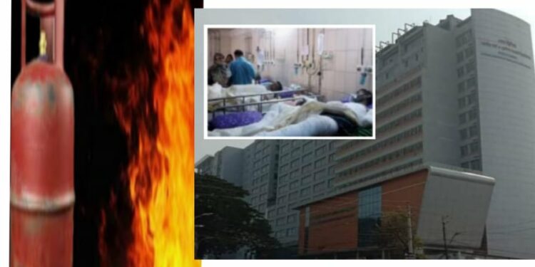 ফতুল্লায় ট্রাকের গ্যাস সিলিন্ডার থেকে আগুন, দগ্ধ ১০