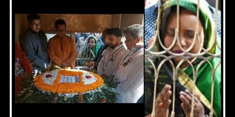 বাবার কবরে আইভী, কাঁদলেন ও কাঁদালেন