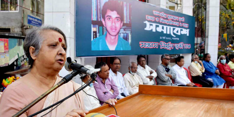 ত্বকী হত্যার বিচার না হওয়া পর্যন্ত মাঠে থাকবো- খুশি কবির