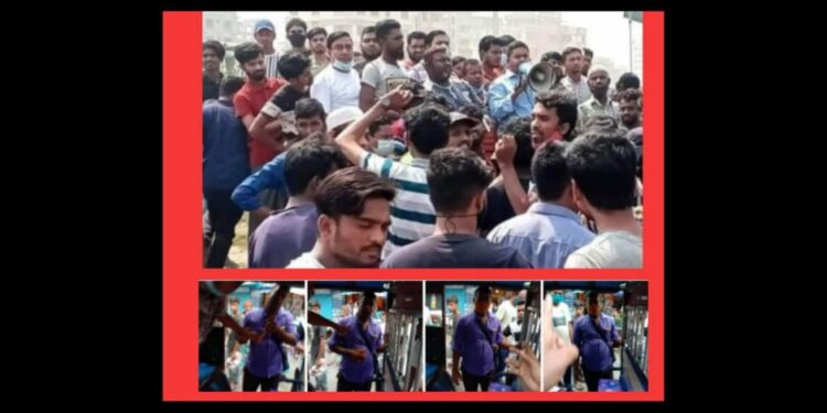 ট্রাফিক ও হাইওয়ে পুলিশের চাঁদাবাজির বিরুদ্ধে বিক্ষোভ