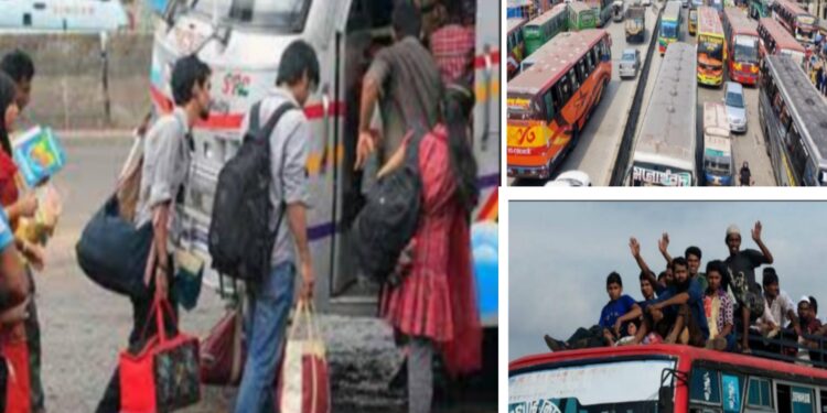 নাড়ির টানে বাড়ি ফেরা : নির্বিঘ্নে যাত্রায় নারায়ণগঞ্জে ৬৭০ পুলিশ